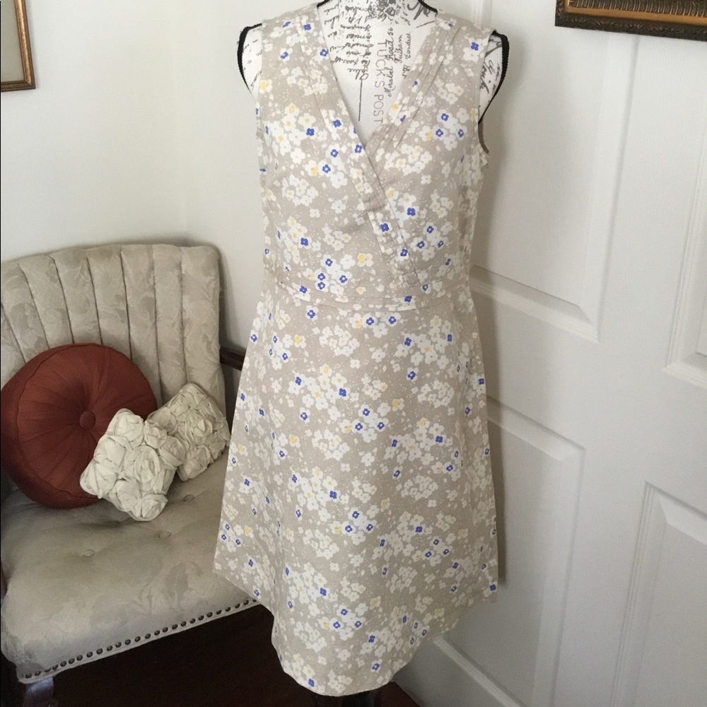 Summer linen LL Bean sleeveless dress